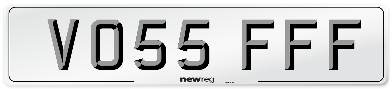 VO55 FFF Number Plate from New Reg